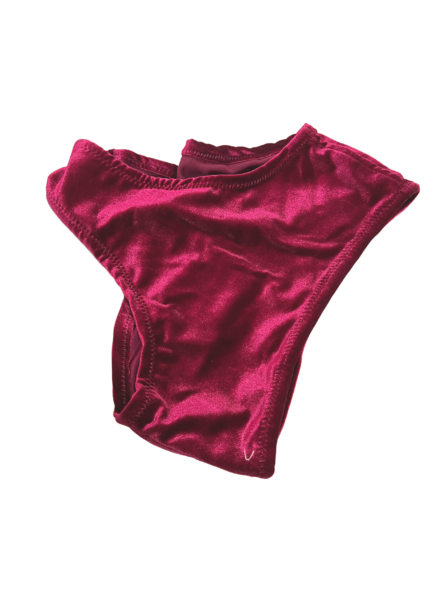 Highwaist Maroon Velvet