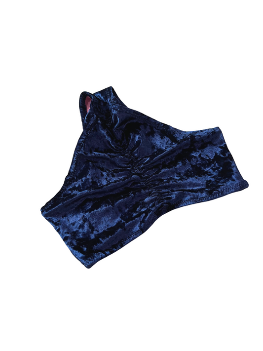 Highwaist Crushed Indigo Velvet