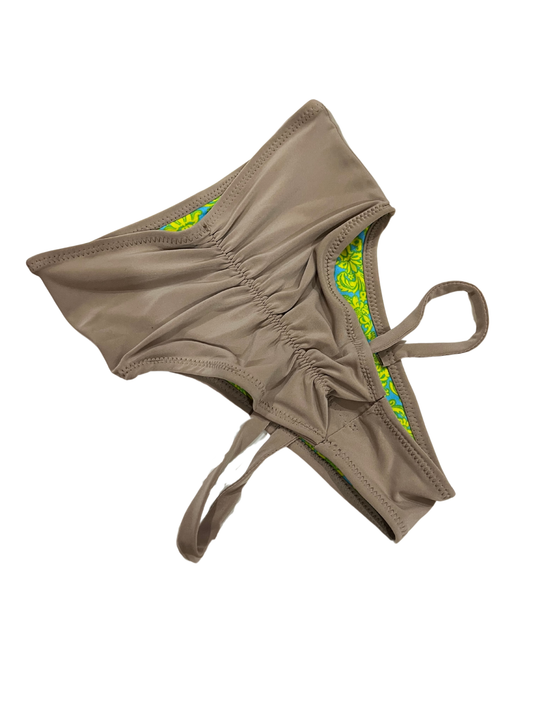 Highwaist Highleg Hipstraps Dark Nude