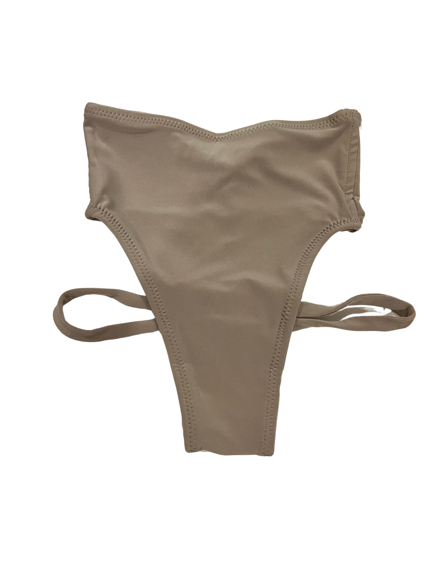 Highwaist Highleg Hipstraps Dark Nude