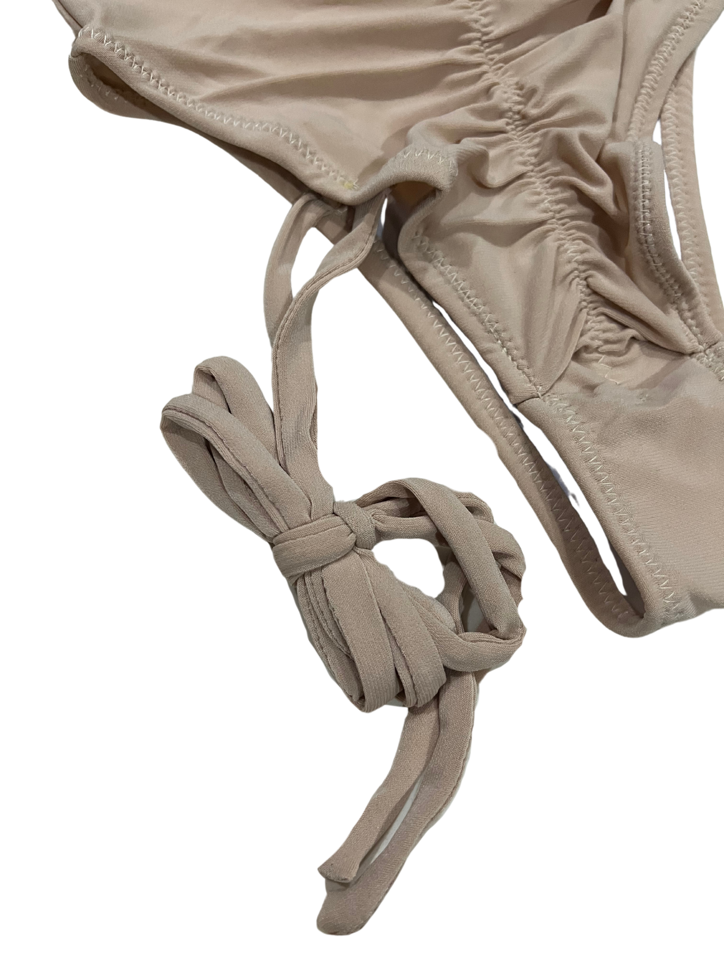 Highwaist Highleg 1 Side Shibari Cream Nude