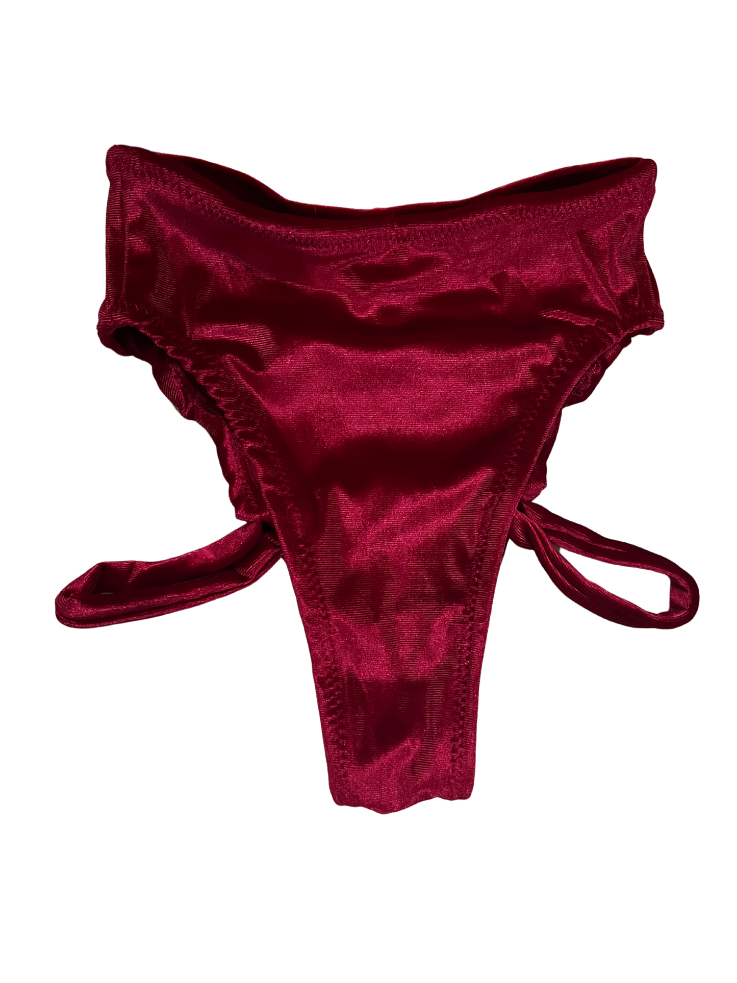 Highwaist Highleg Hipstraps Red Velvet