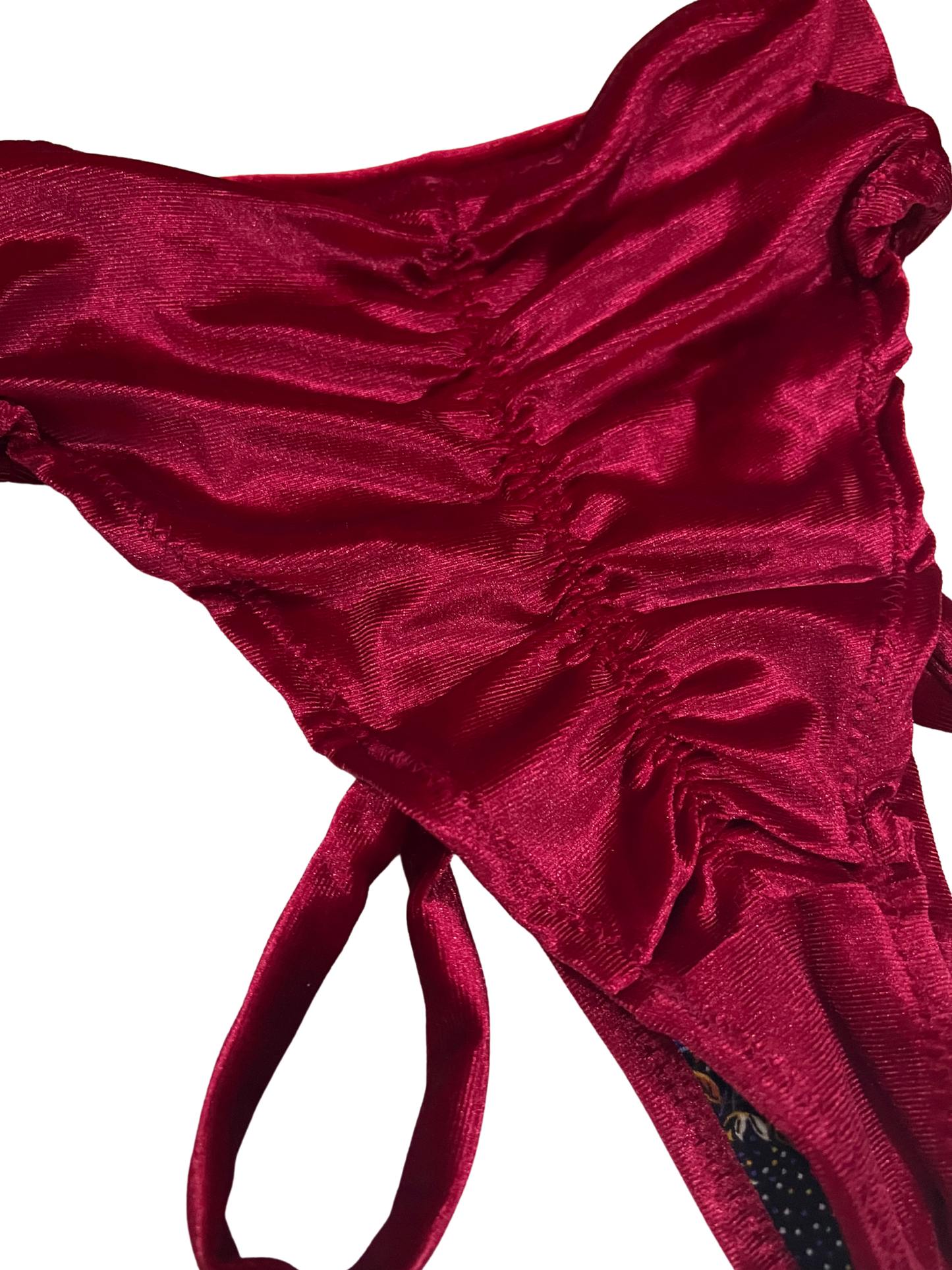 Highwaist Highleg Hipstraps Red Velvet