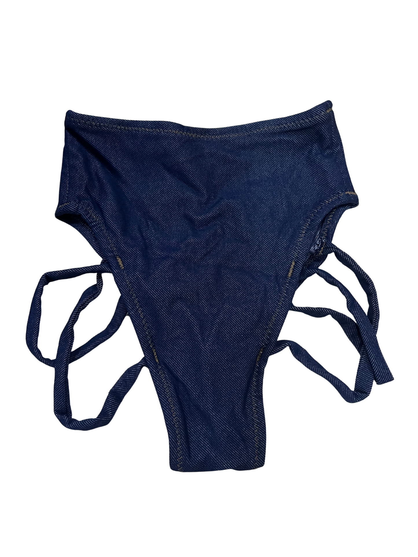 Highwaist Highleg Strappy Jeans