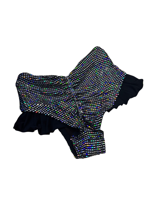 Highwaist Frilly Discoball with Black Frills