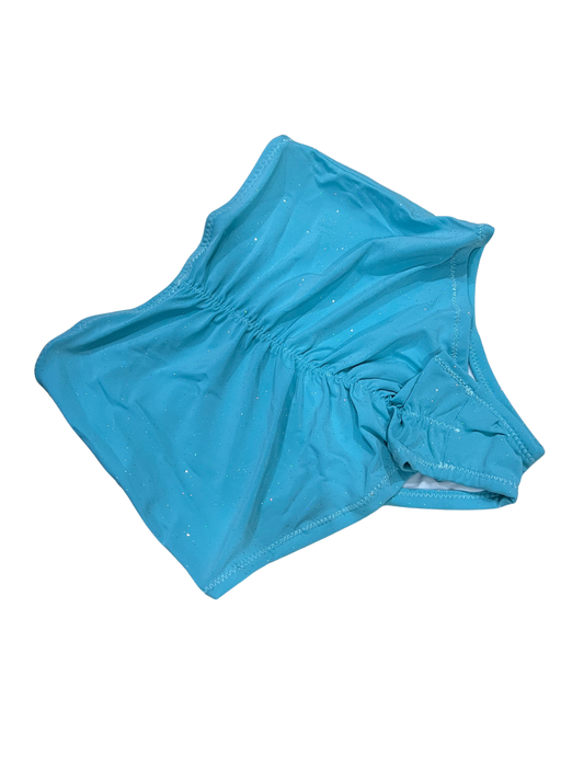 Highwaist Cover My Butt Turquoise Sparkle