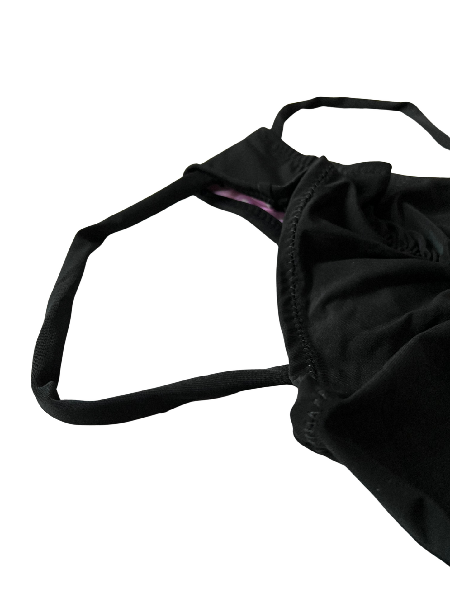 Highwaist Cover My Butt Monostrap Black