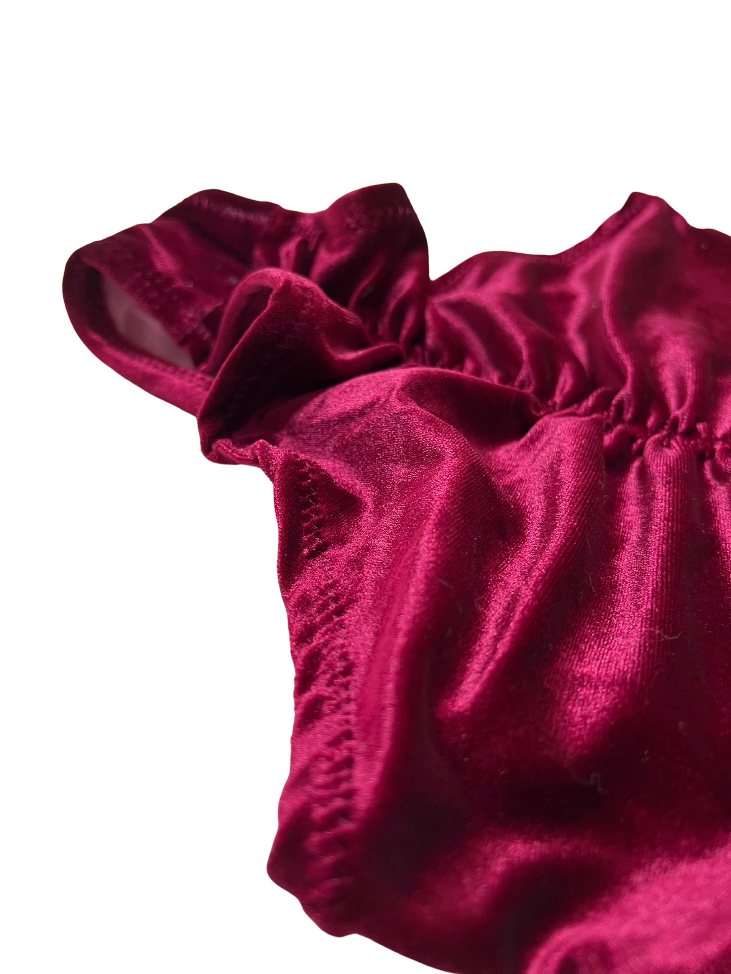 Highwaist Maroon Velvet