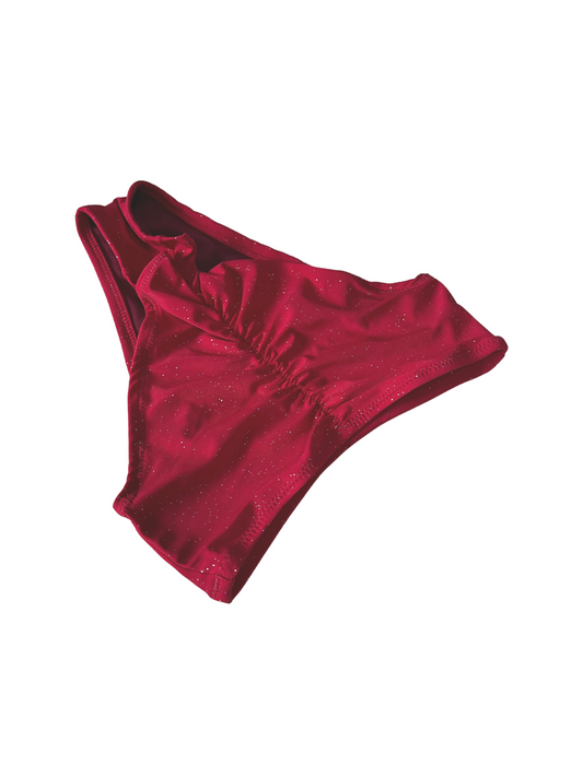 Highwaist Highleg Sparkle Red