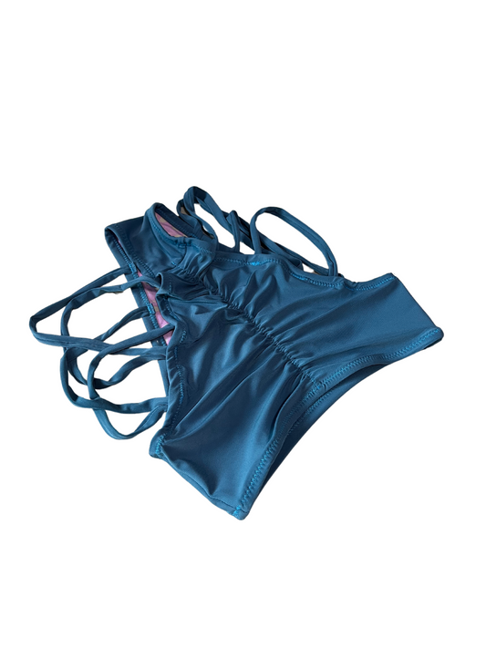 Highwaist Highleg Multistraps Steel Blue