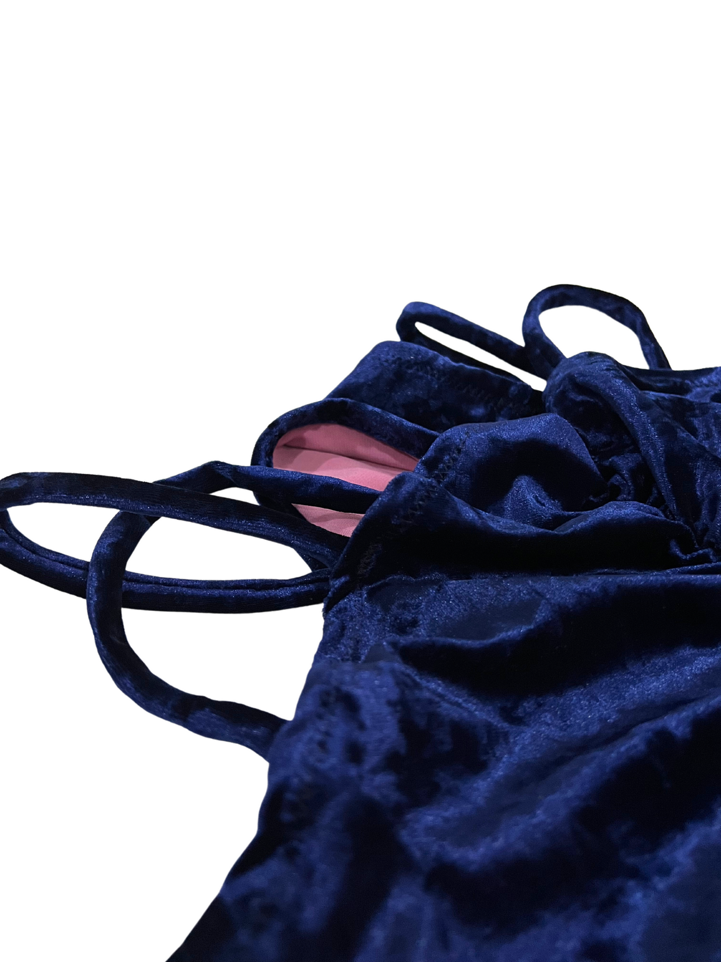 Highwaist Strappy Indigo Velvet