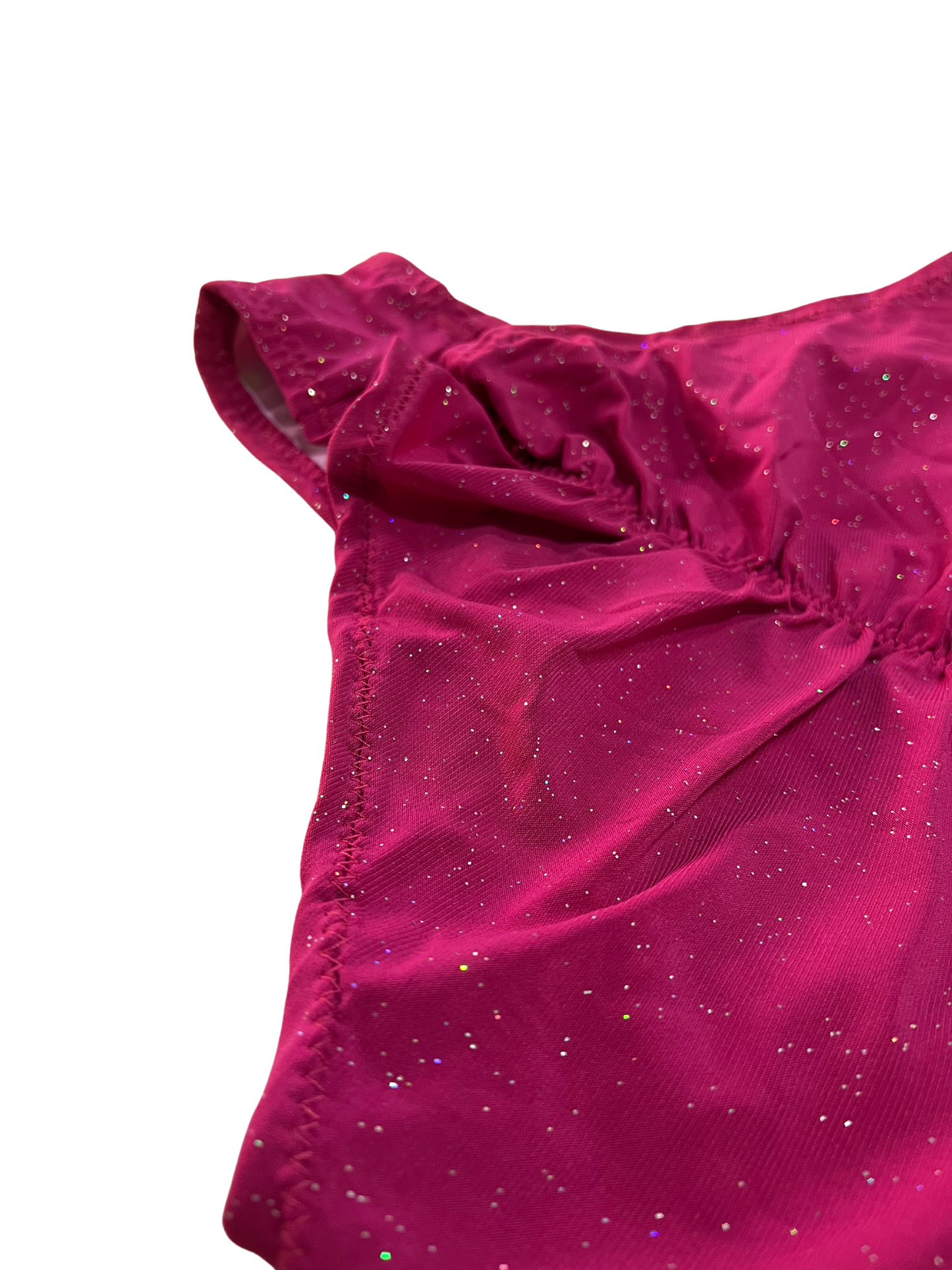 Highwaist Dark Pink Sparkle