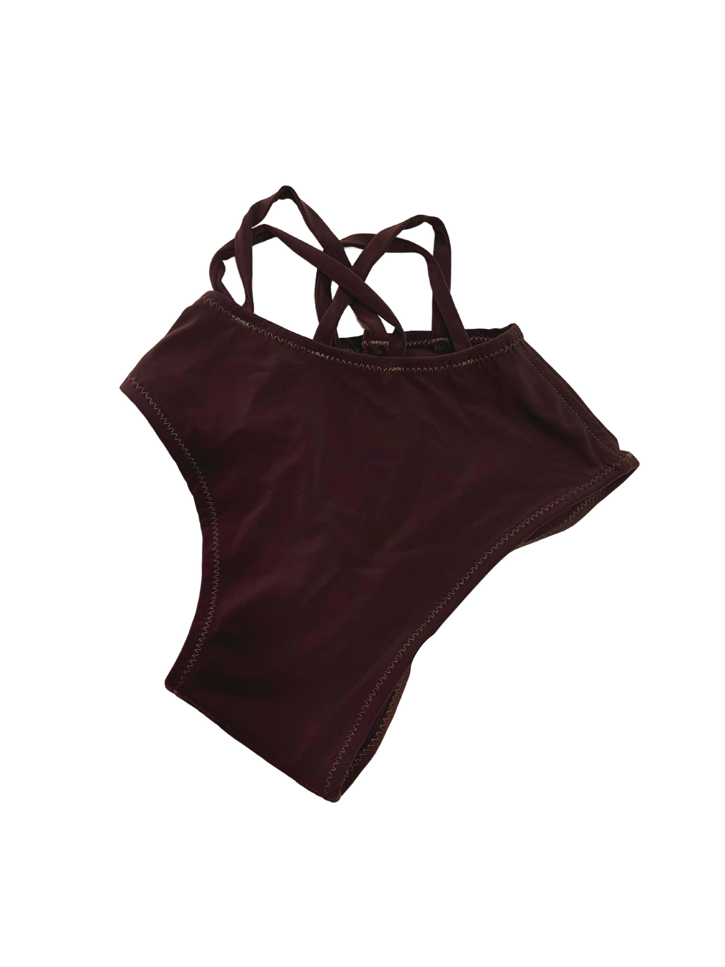 Highwaist Multistraps 1 Side Dark Brown