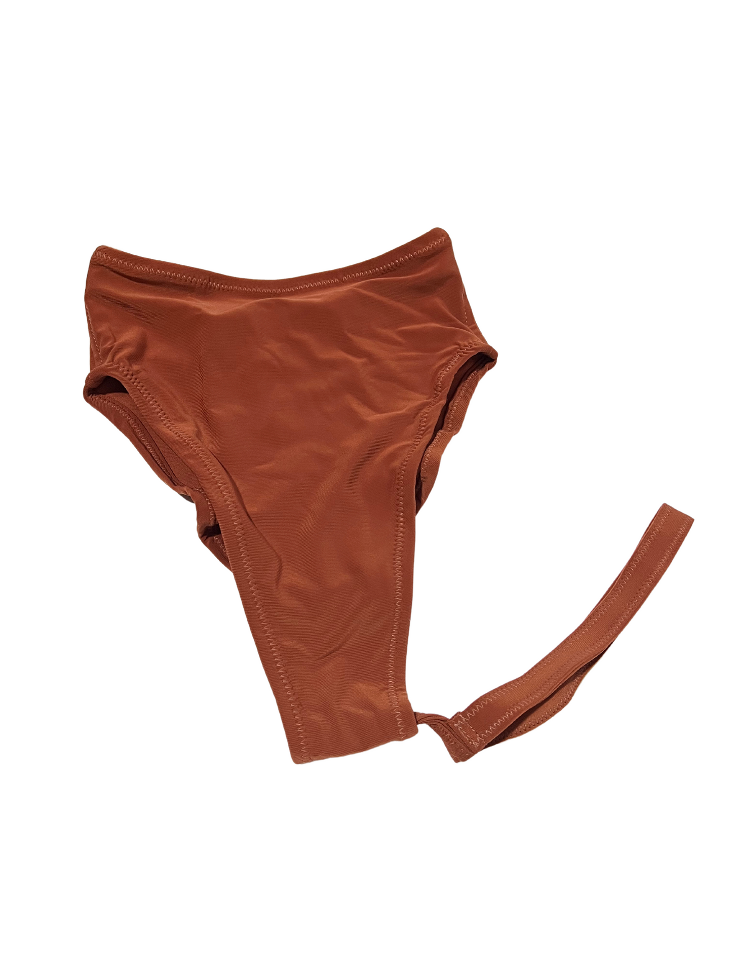 Highwaist Highleg 1 Side Thigh Garter Terracotta