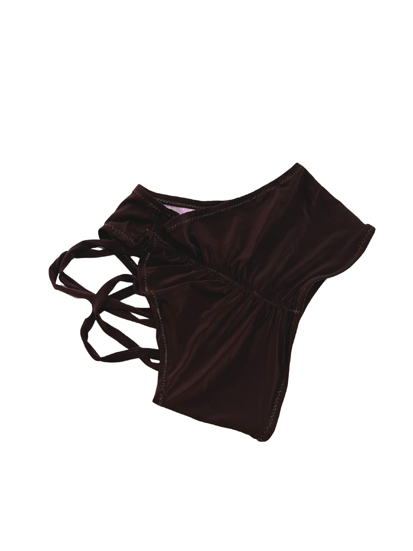 Highwaist Multistraps 1 Side Dark Brown