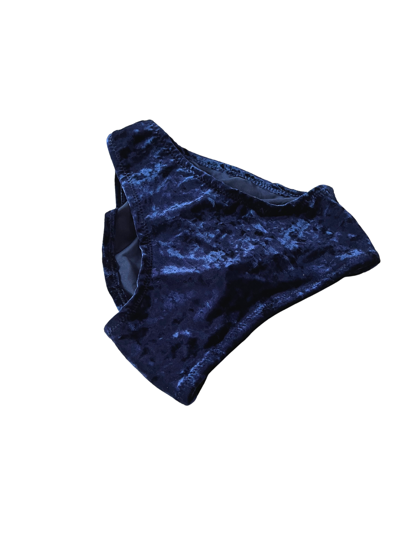 Highwaist Crushed Indigo Velvet