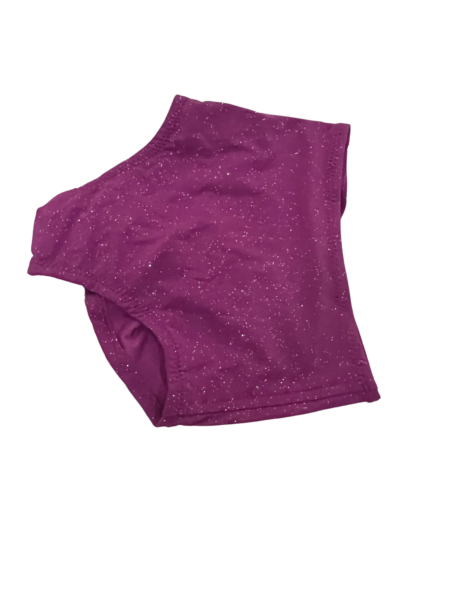 Highwaist Cover My Butt Maroon Sparkle