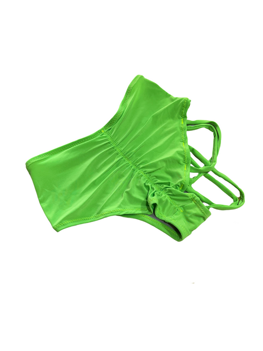 Highwaist Multistraps 1 Side Green Apple