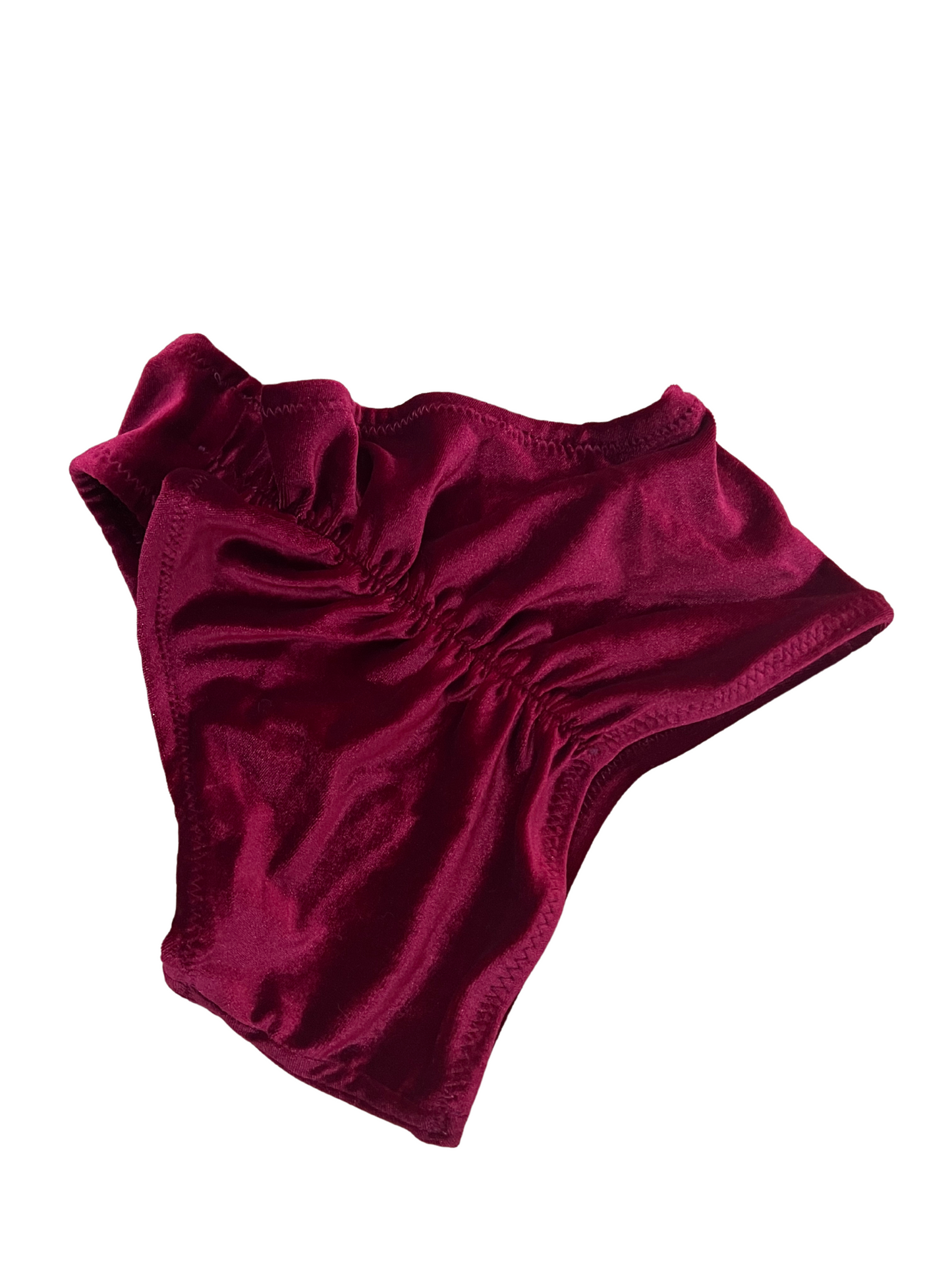 Halter Highwaist Set Red Velvet