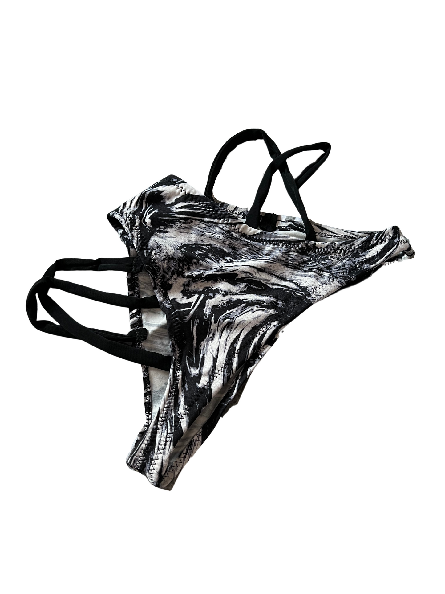 Classic Strappy Black Marble X Black Straps