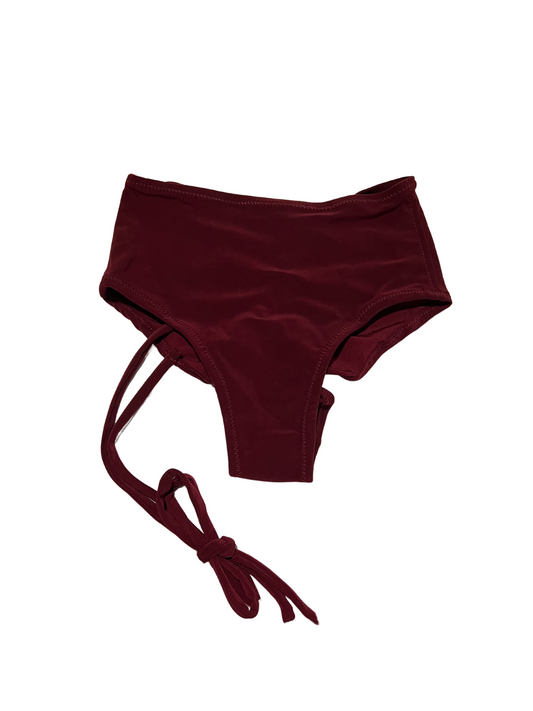 Highwaist 1 Side Shibari Wine Red