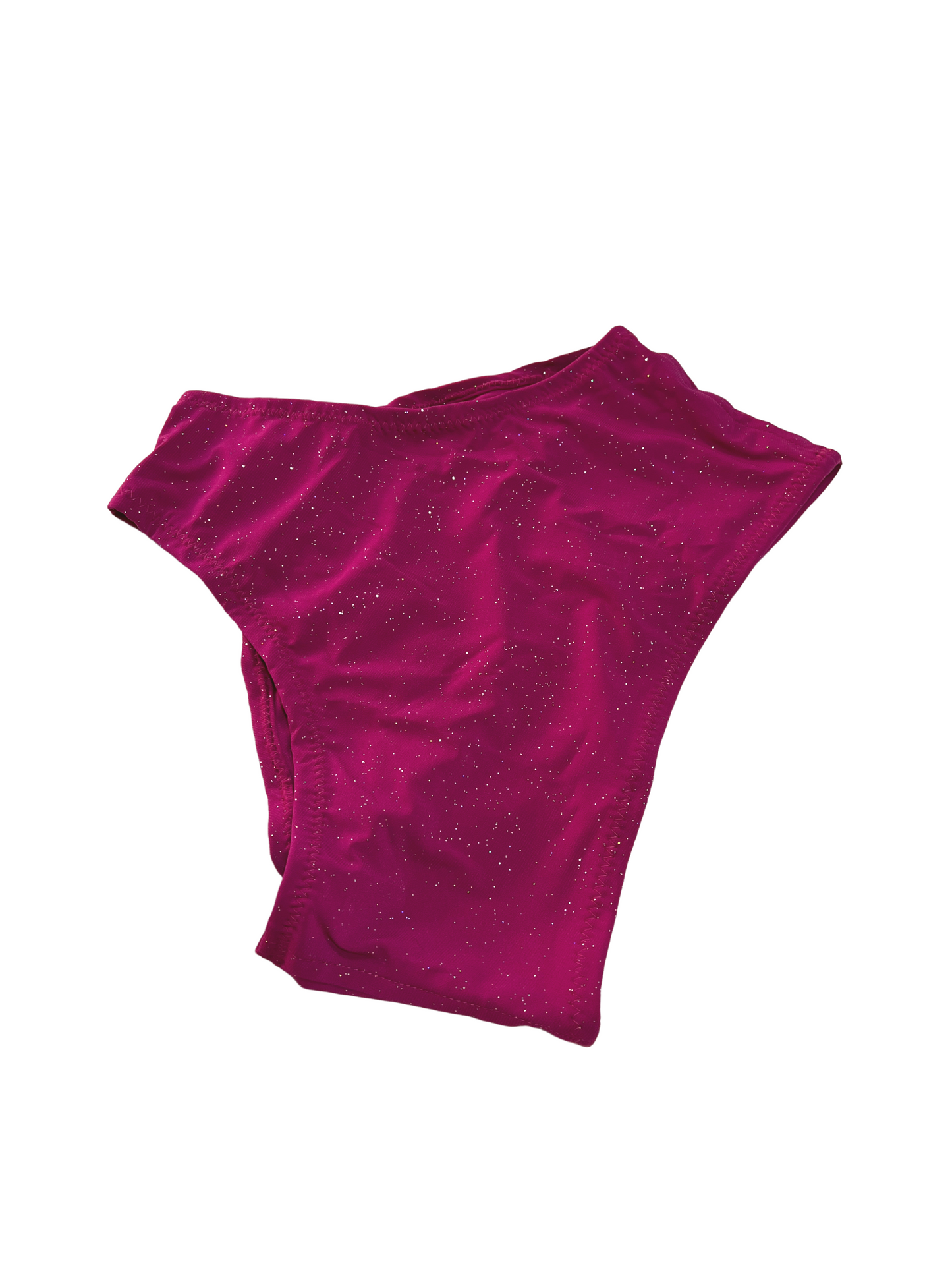 Highwaist Dark Pink Sparkle