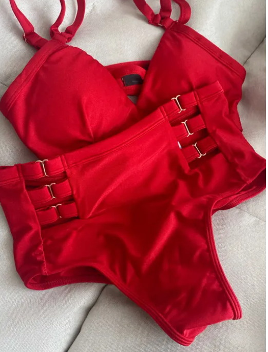 [Preorder] Faye Highwaist Bottom - Hot Red