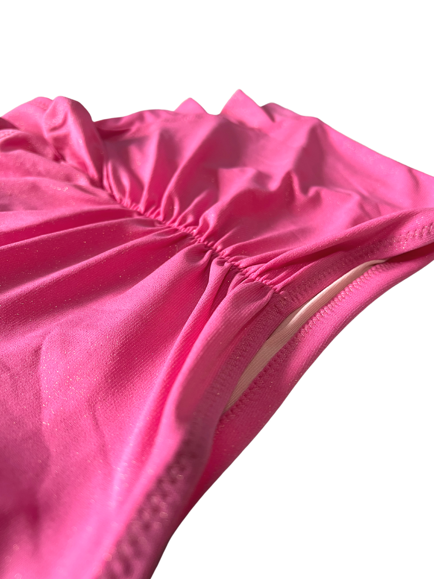 Highwaist Frilly Hot Pink Shimmer