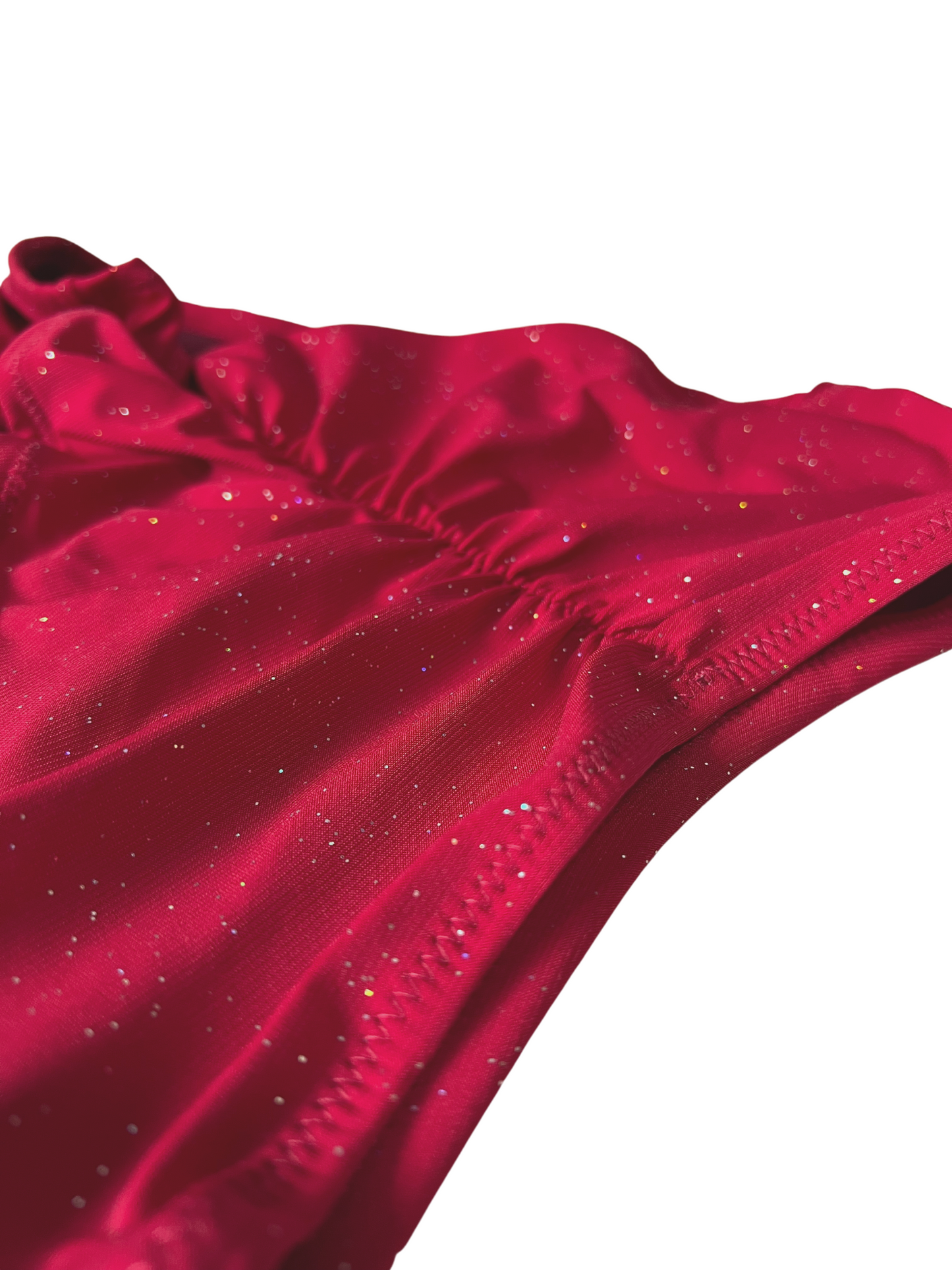 Highwaist Highleg Sparkle Red