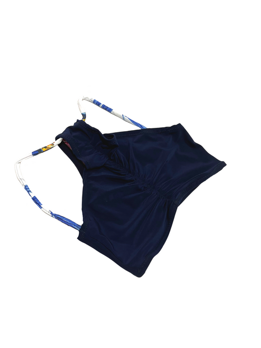 Highwaist Monostrap Midnight Blue X Blue Peony Strap