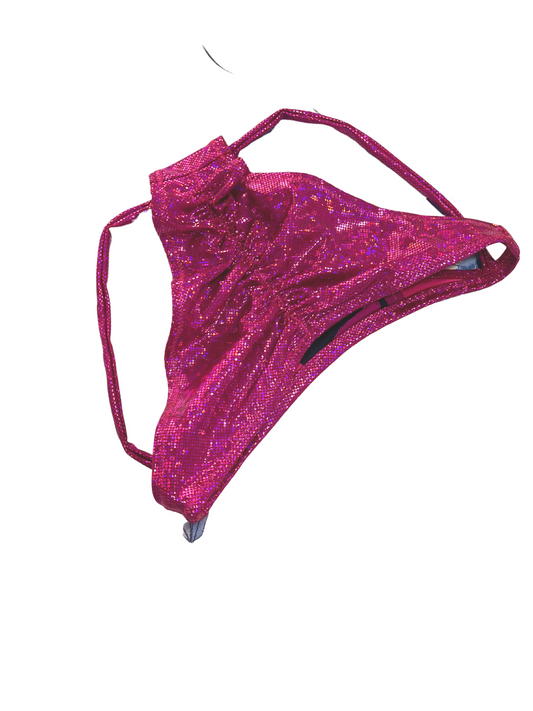 Classic Highleg Monostrap Disco Pink