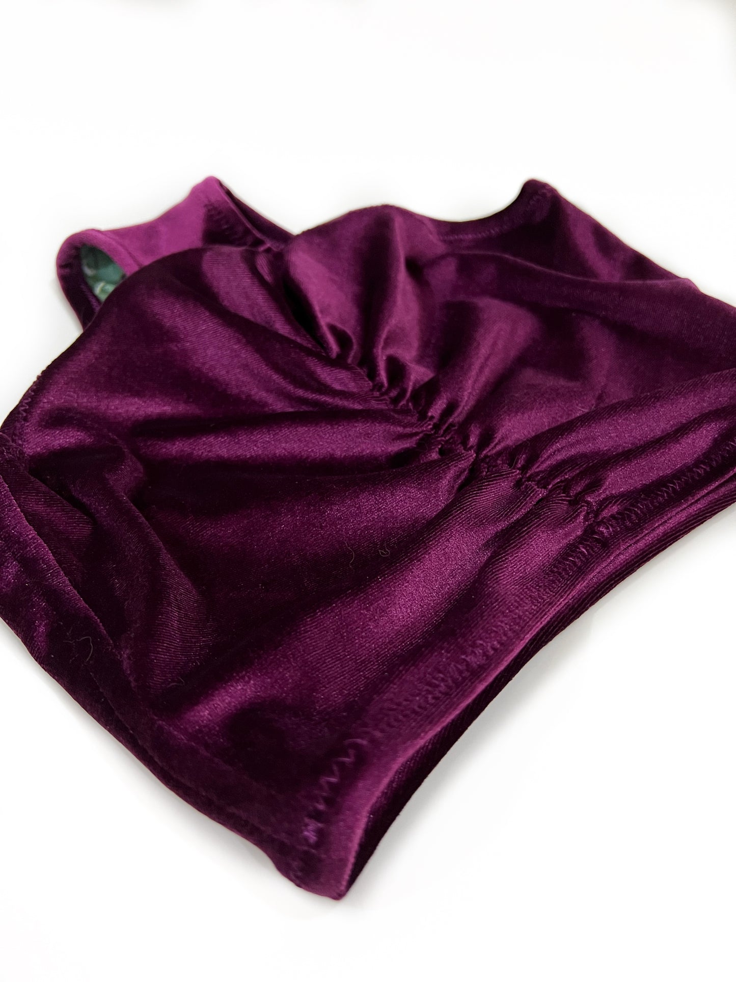 Highwaist Cover My Butt Magenta Velvet